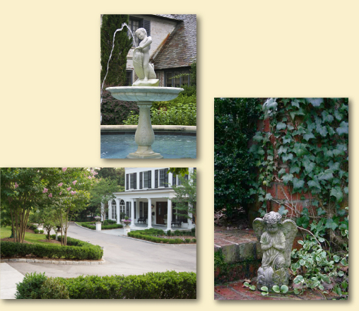 photographs of Private drives, lighting and garden structures designed by Tom Hunter